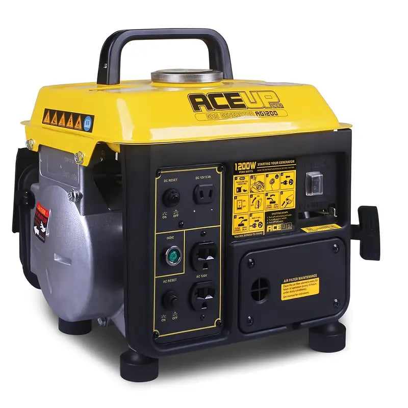 Aceup Energy 1200W Portable Compact Gas Generator