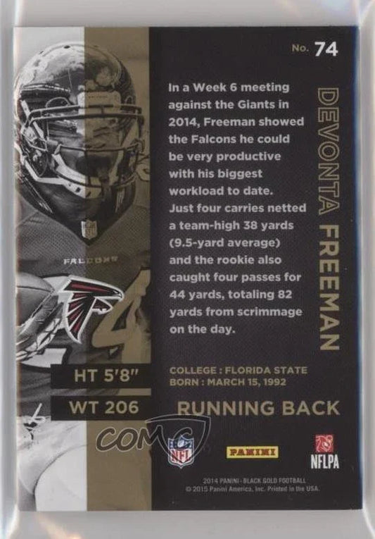Black Gold Panini " RC " Devonta Freeman