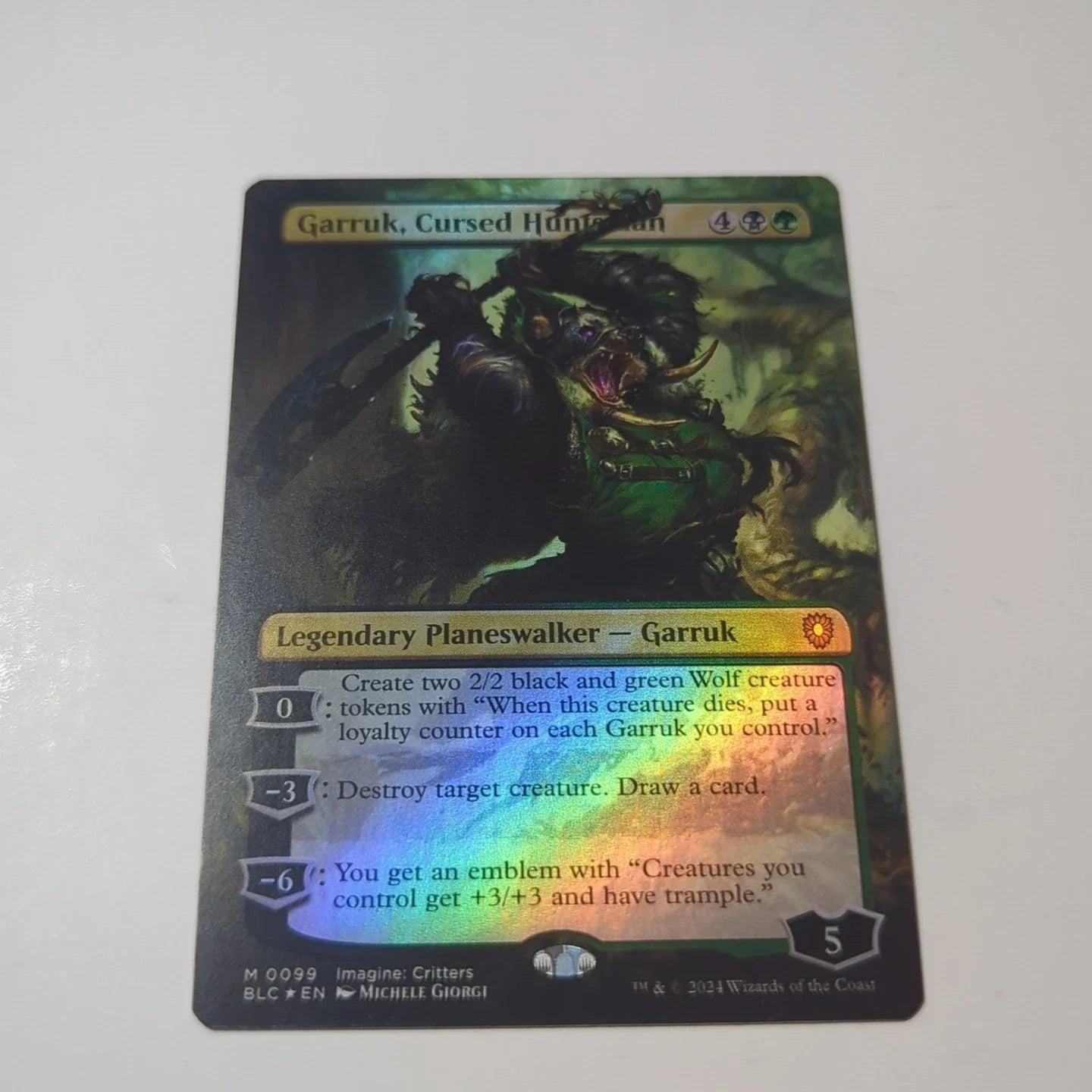 MTG Garruk Cursed Huntsman ( Mythic Foil )