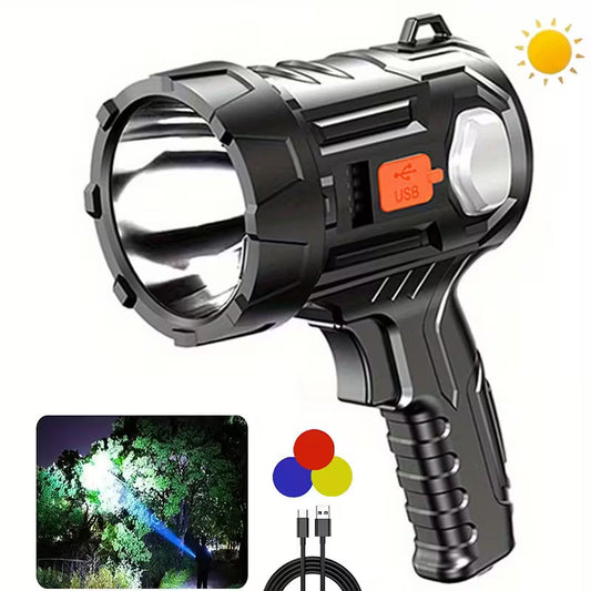 1pc Rechargeable Spotlight Flashlight