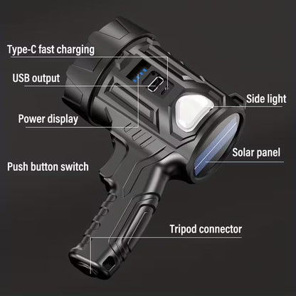 1pc Rechargeable Spotlight Flashlight