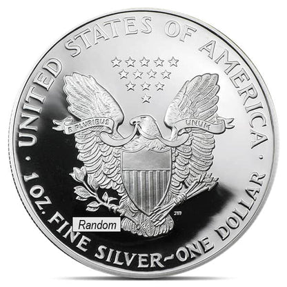 American Silver Eagle Proof Coins - 1 Troy Oz .999 Pure