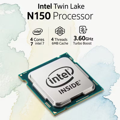 Mini Pc Computers, Intel Twin Lake N150 (Turbo 3.6GHz), 16GB DDR4 RAM 512GB M.2 SSD Mini Computer, Triple UHD 4K HDTV, Gigabit Ethernet Vesa, Home/Office Micro Pc