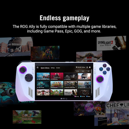 ASUS ROG Ally 7" 120Hz Gaming Handheld - AMD Z1 Processor - 512GB - White - ( used )