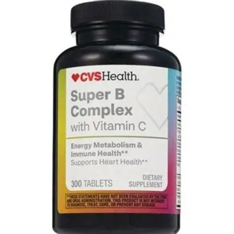 CVS Health Super B Complex With Vitamin C Dietary Supplement 300 cnt.