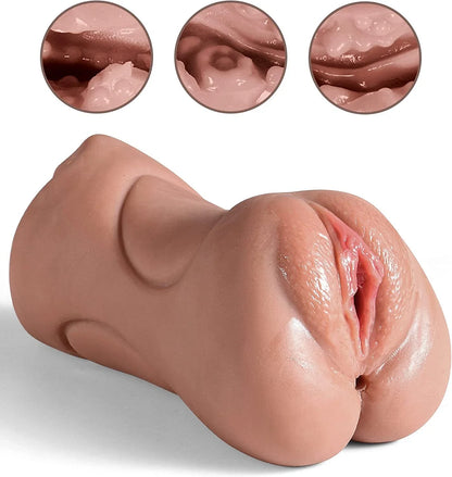 3 in 1 Realistic Oral Vagina Anal Pocket Pussy Male Masturbator Sex Toys for Men