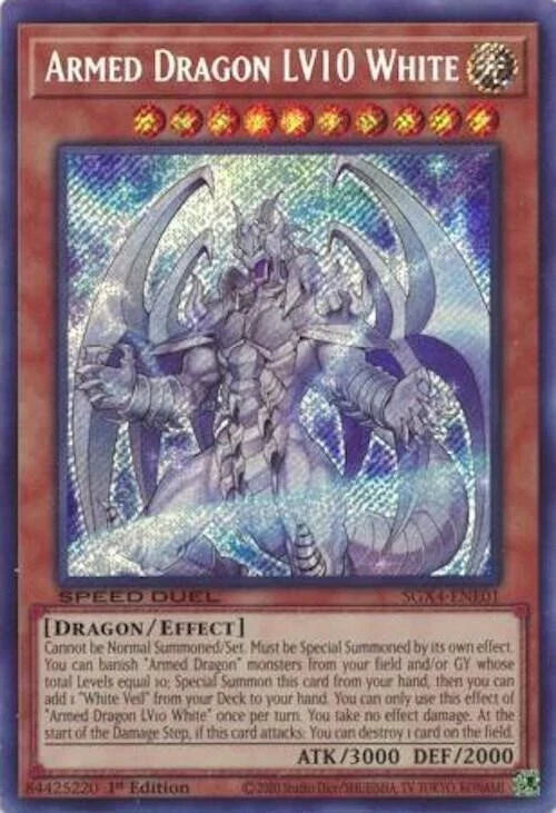 ARMED DRAGON LV10 WHITE SECRET RARE