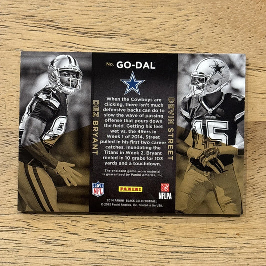 2014 Black Gold Golden Opportunity Dual Jersey Dez Bryant/Devin Street 133/149