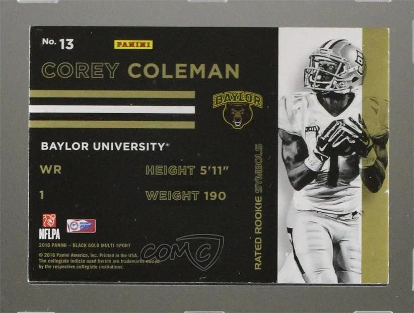 Black Gold Panini " Rated Rookie " Corey Coleman