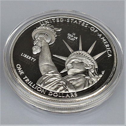 Bretton Woods 2013 Trillion Dollar coin .9995 platinum ( Silver Tone )